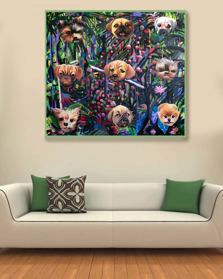 Original Conceptual Pop Culture/Celebrity Painting by Geoff Greene