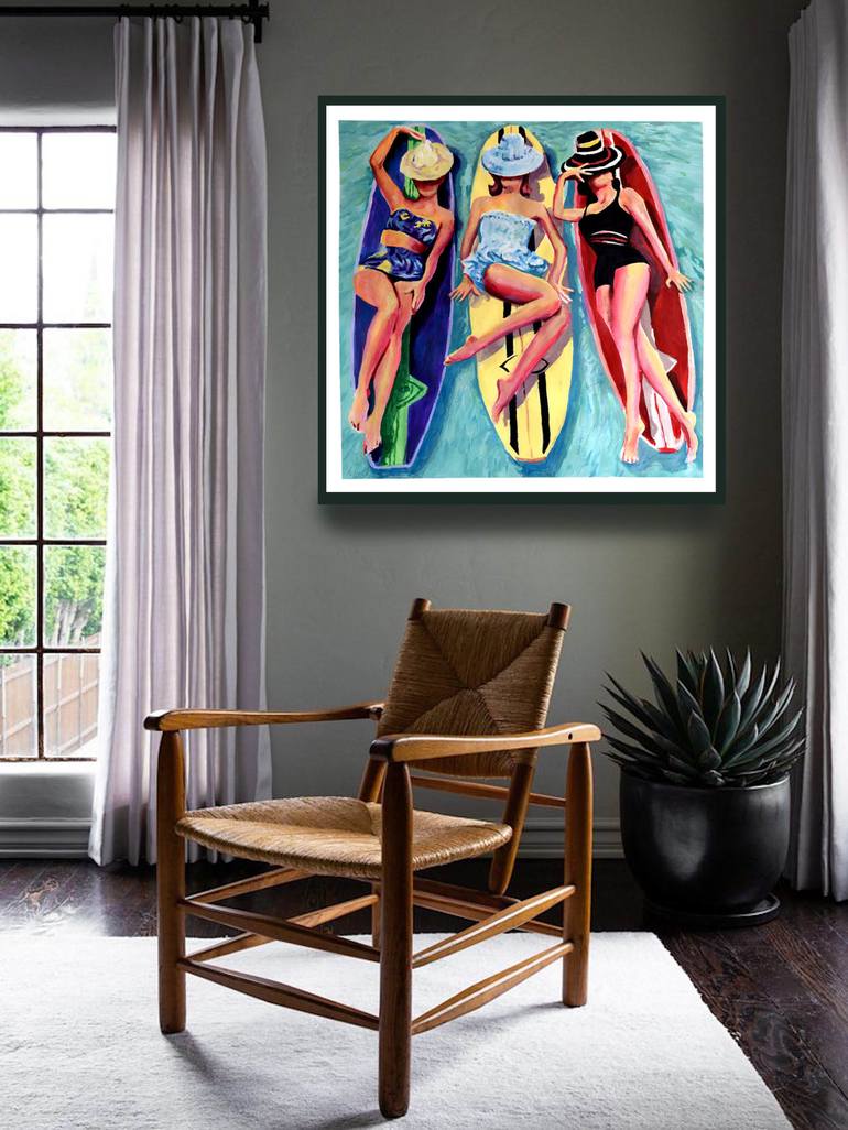 Original Figurative Fashion Painting by Geoff Greene