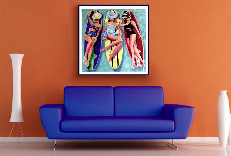 Original Figurative Fashion Painting by Geoff Greene