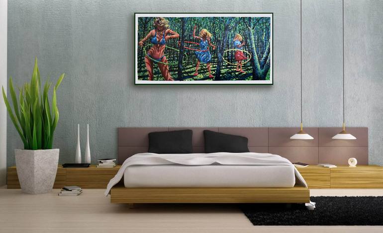Original Figurative Women Painting by Geoff Greene