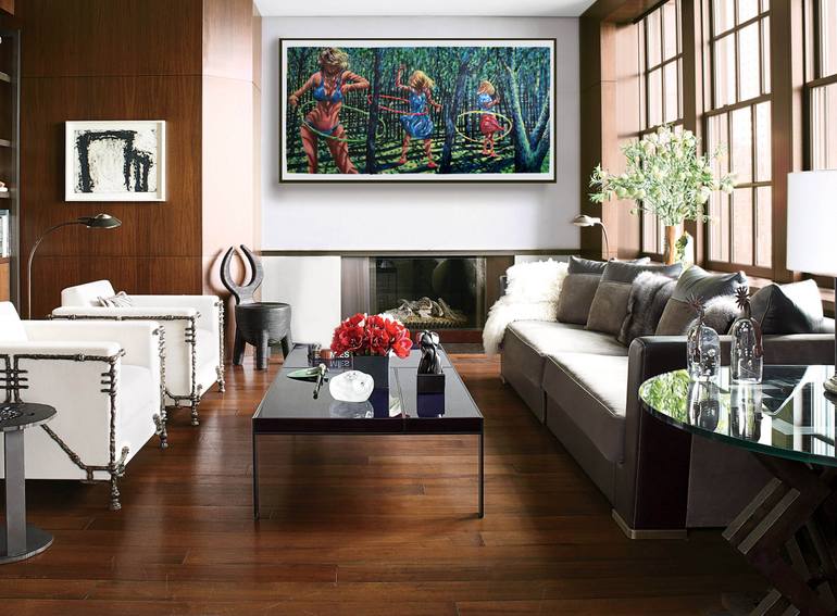 Original Figurative Women Painting by Geoff Greene