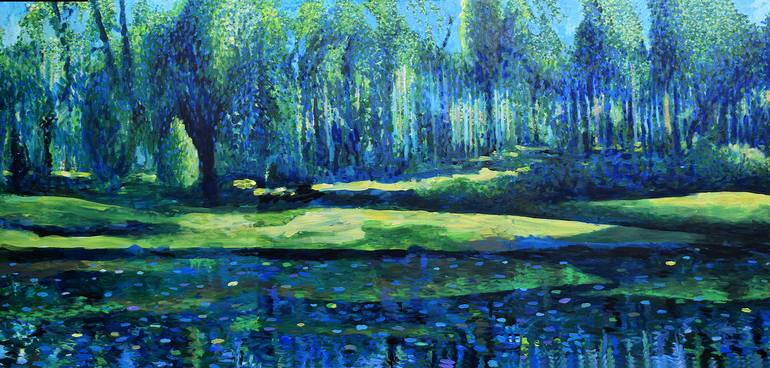 Original Impressionism Landscape Painting by Geoff Greene