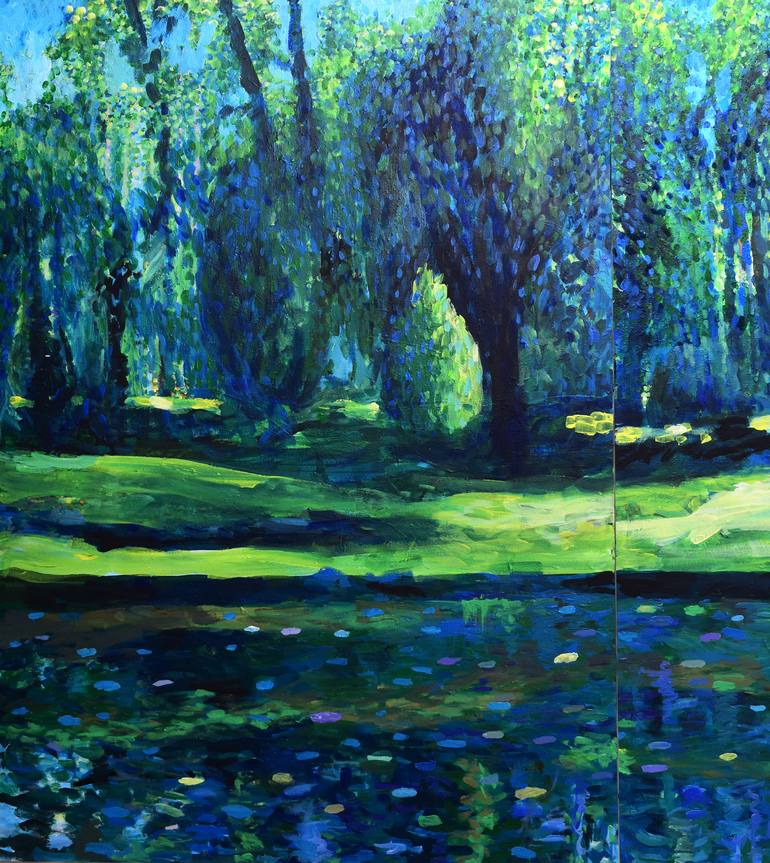 Original Impressionism Landscape Painting by Geoff Greene