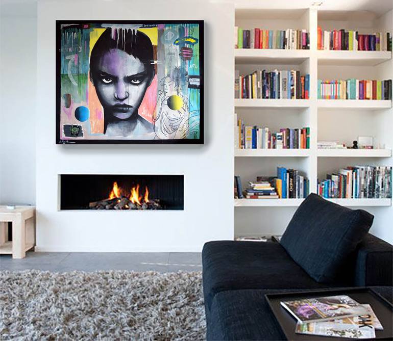 Original Dada Pop Culture/Celebrity Painting by Geoff Greene
