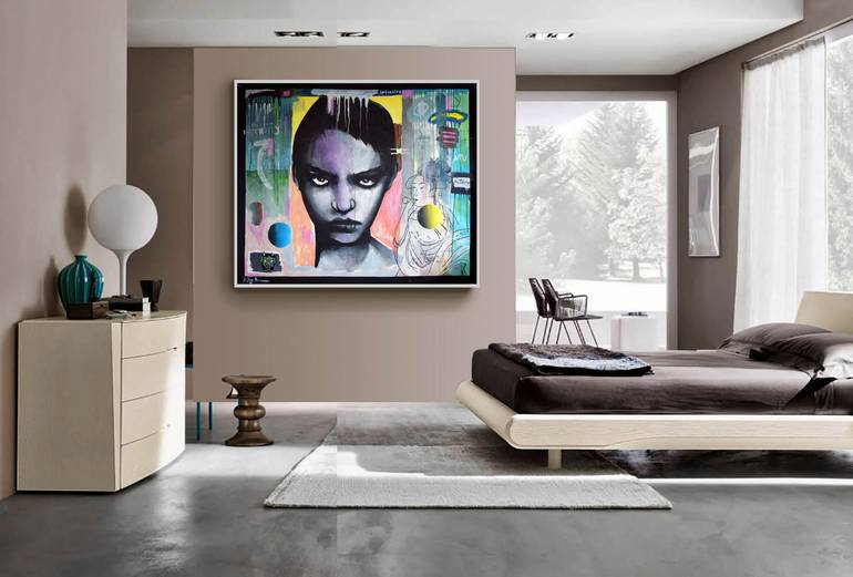 Original Dada Pop Culture/Celebrity Painting by Geoff Greene