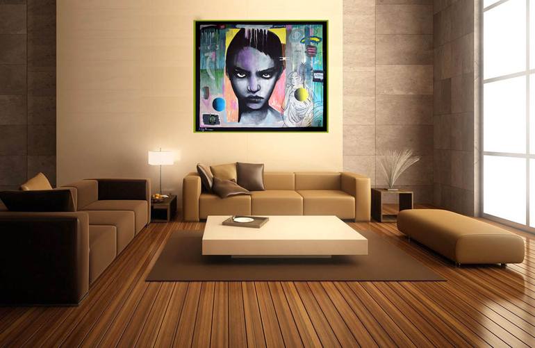 Original Dada Pop Culture/Celebrity Painting by Geoff Greene