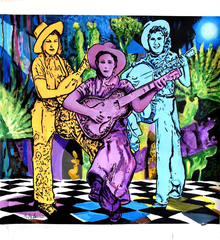 Original Pop Art Music Painting by Geoff Greene