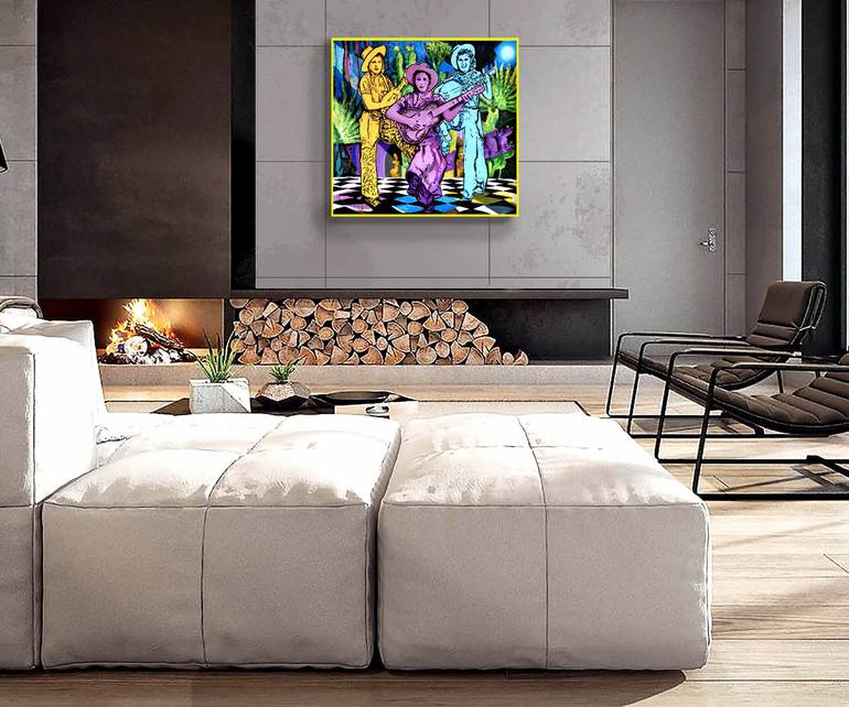 Original Pop Art Music Painting by Geoff Greene