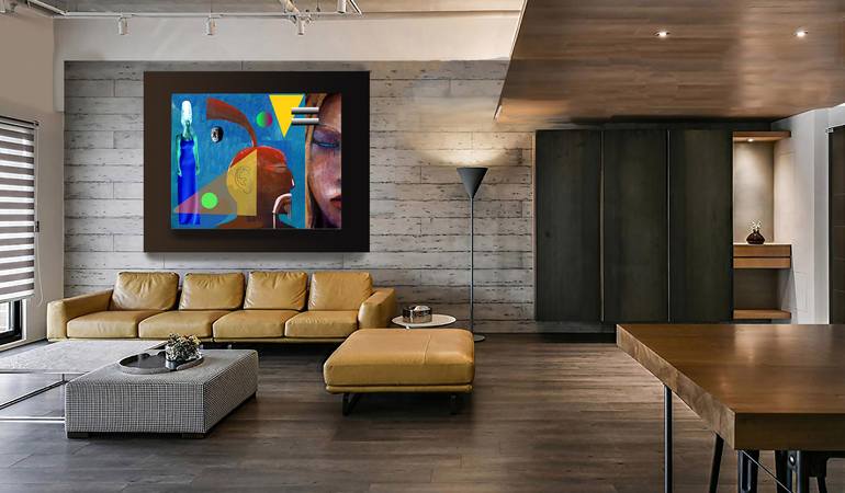 Original Abstract Expressionism Pop Culture/Celebrity Painting by Geoff Greene