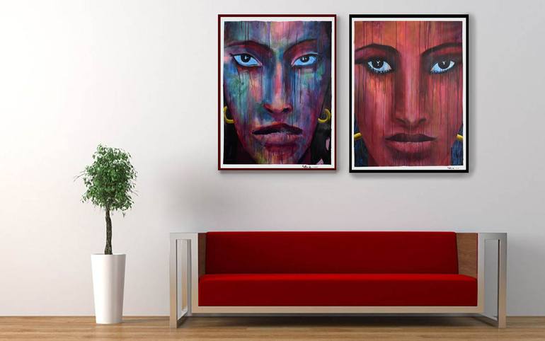 Original Pop Art Women Painting by Geoff Greene
