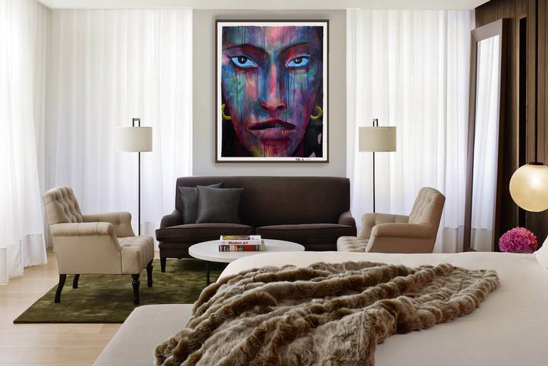 Original Pop Art Women Painting by Geoff Greene