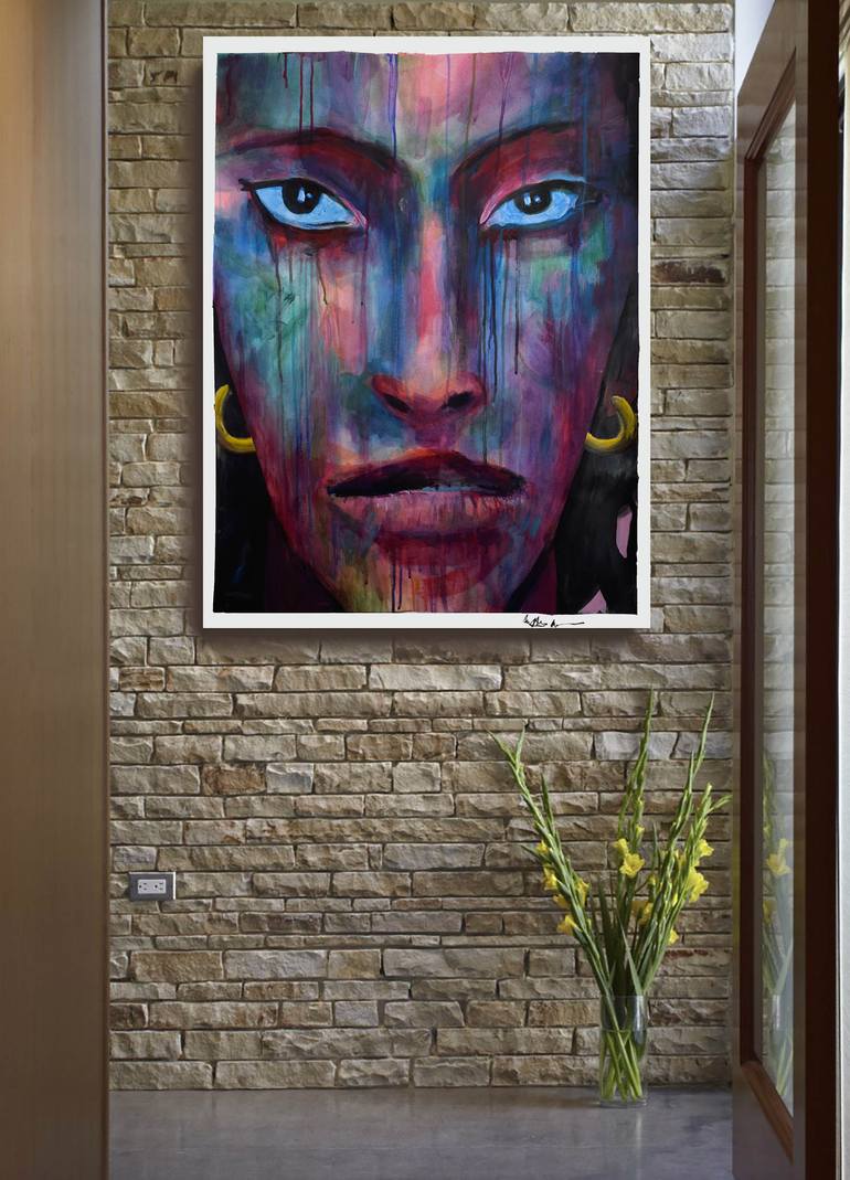 Original Pop Art Women Painting by Geoff Greene