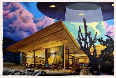 "Saucer Over Palm Springs" PRINTS AVAILABLE thumb