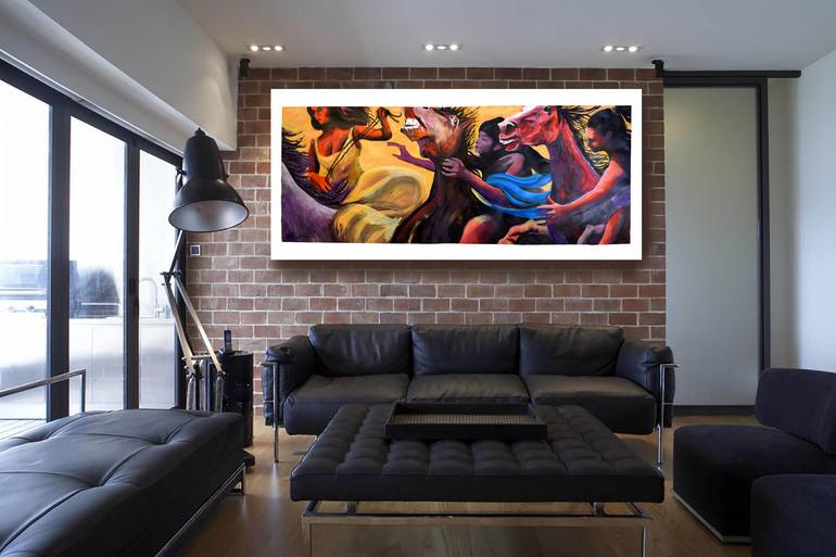 Original Figurative Women Painting by Geoff Greene