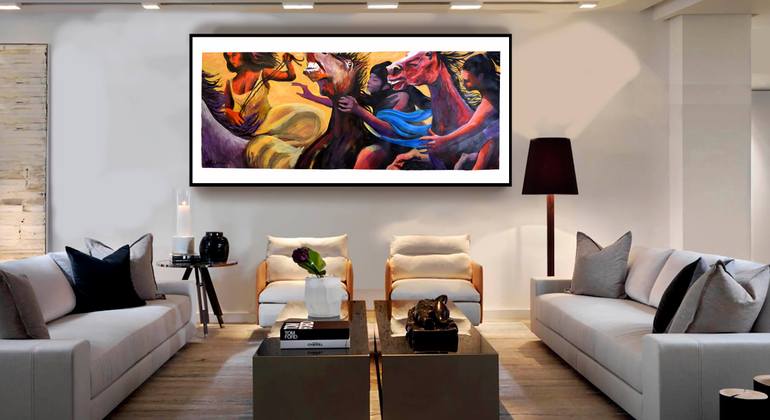 Original Figurative Women Painting by Geoff Greene