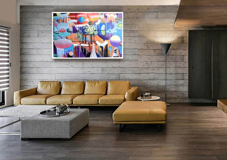 Original Abstract Expressionism Abstract Painting by Geoff Greene