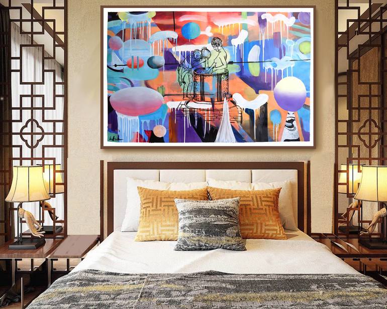 Original Abstract Expressionism Abstract Painting by Geoff Greene
