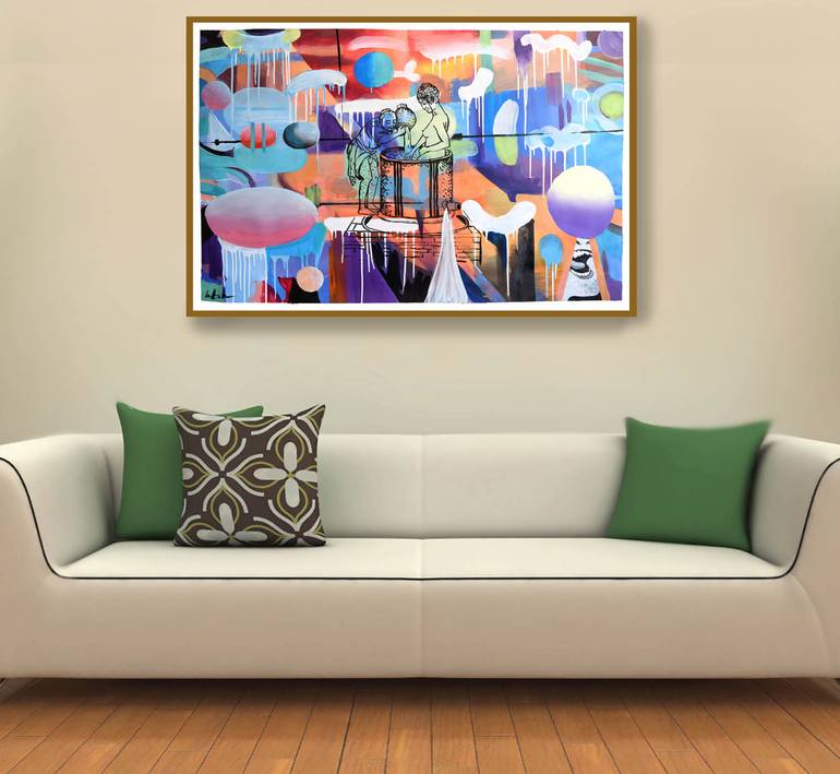 Original Abstract Expressionism Abstract Painting by Geoff Greene