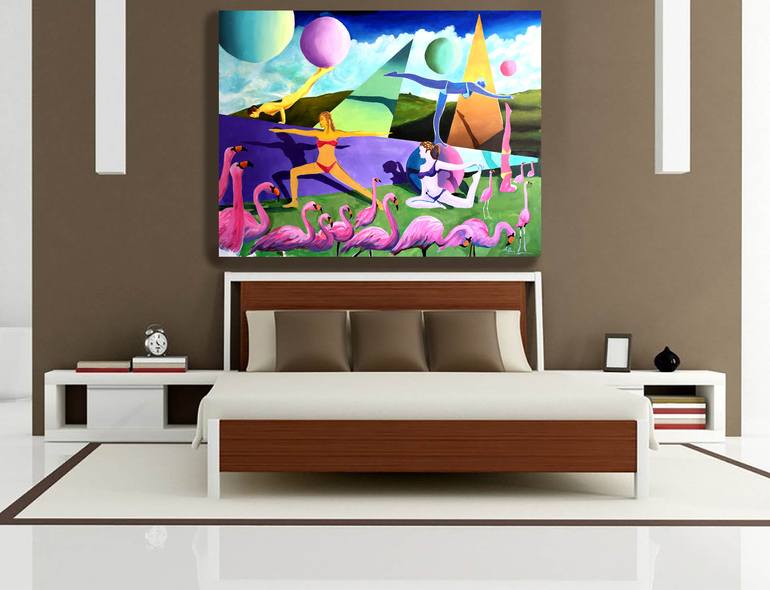 Original Art Deco Women Painting by Geoff Greene