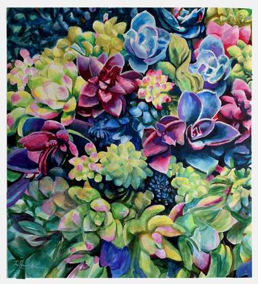 Original Impressionism Botanic Paintings by Geoff Greene