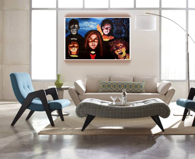 Original Figurative Pop Culture/Celebrity Painting by Geoff Greene