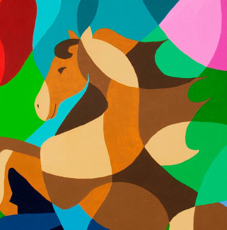 Original Abstract Animal Painting by Tanja Hassel
