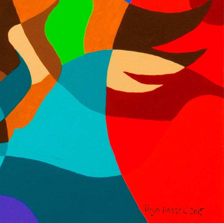 Original Abstract Animal Painting by Tanja Hassel