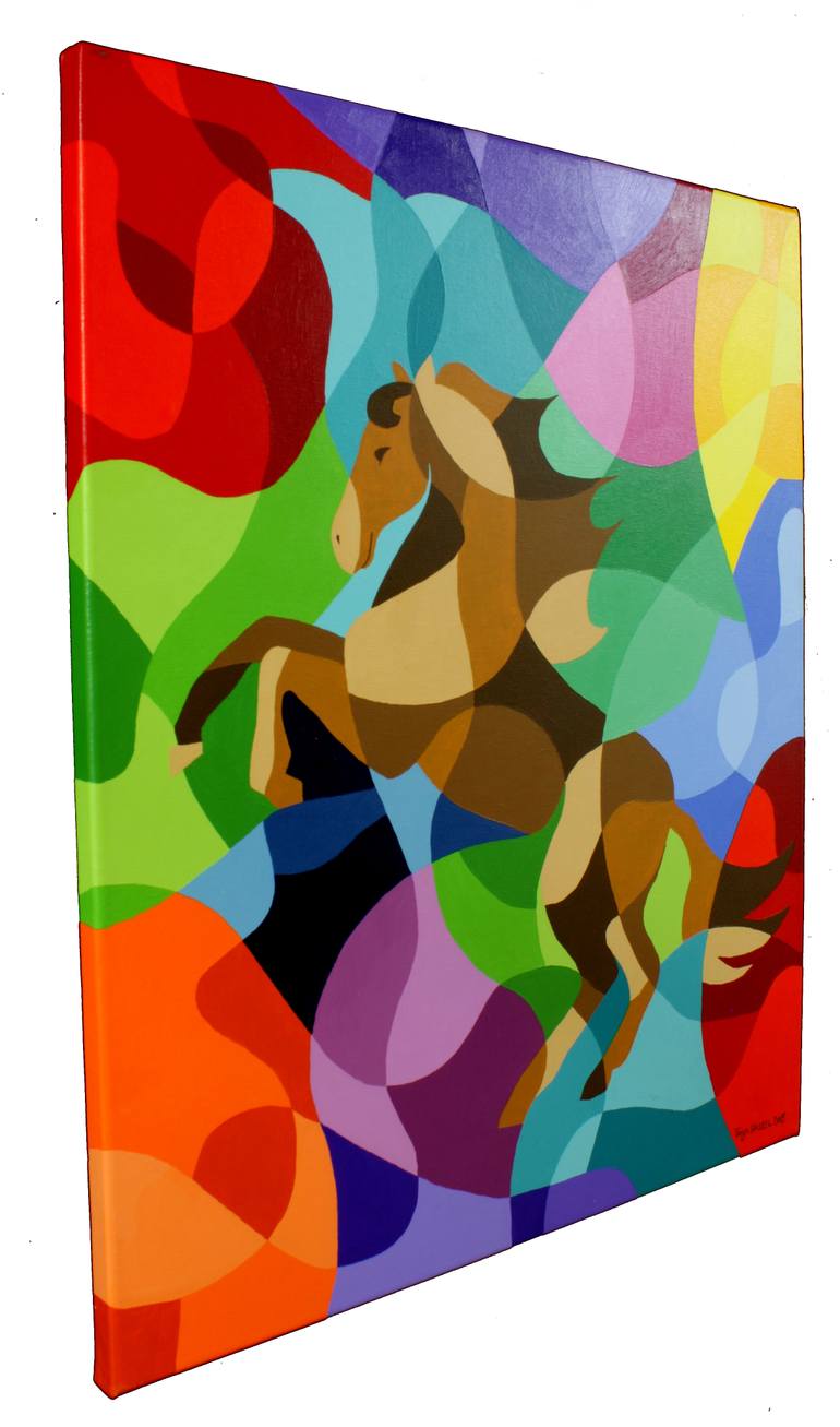 Original Abstract Animal Painting by Tanja Hassel