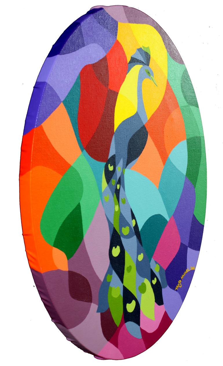 Original Abstract Animal Painting by Tanja Hassel