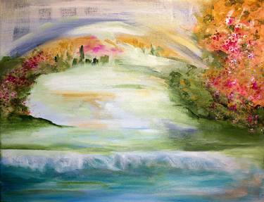 Original Abstract Landscape Painting by Cindy Glazier