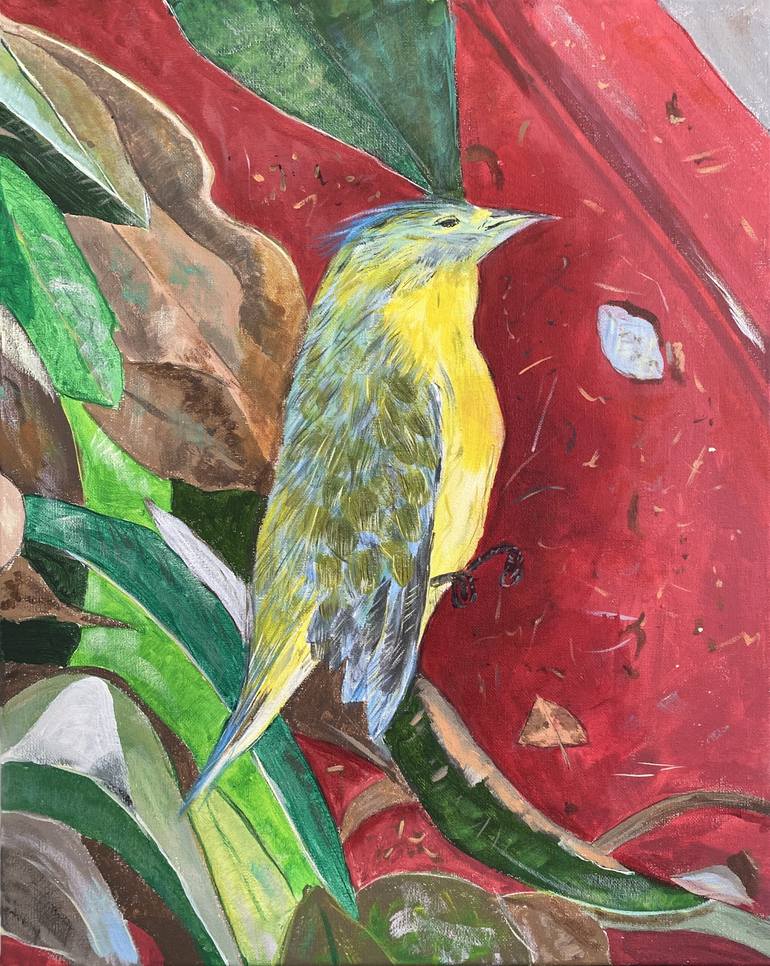Dead Bird In A Dustpan Painting by R Felise | Saatchi Art