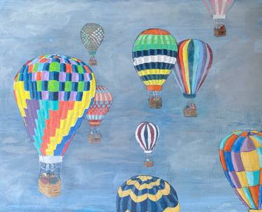 Original Fine Art Airplane Paintings by R Felise