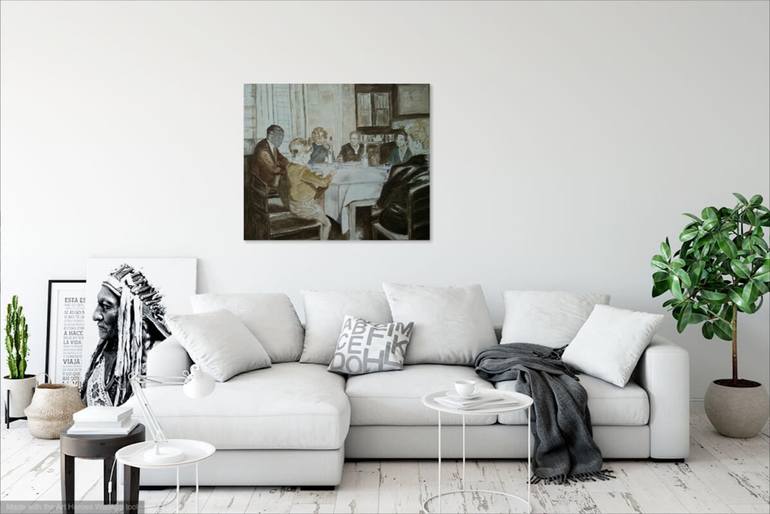 Original Realism Family Painting by Debora Missoorten