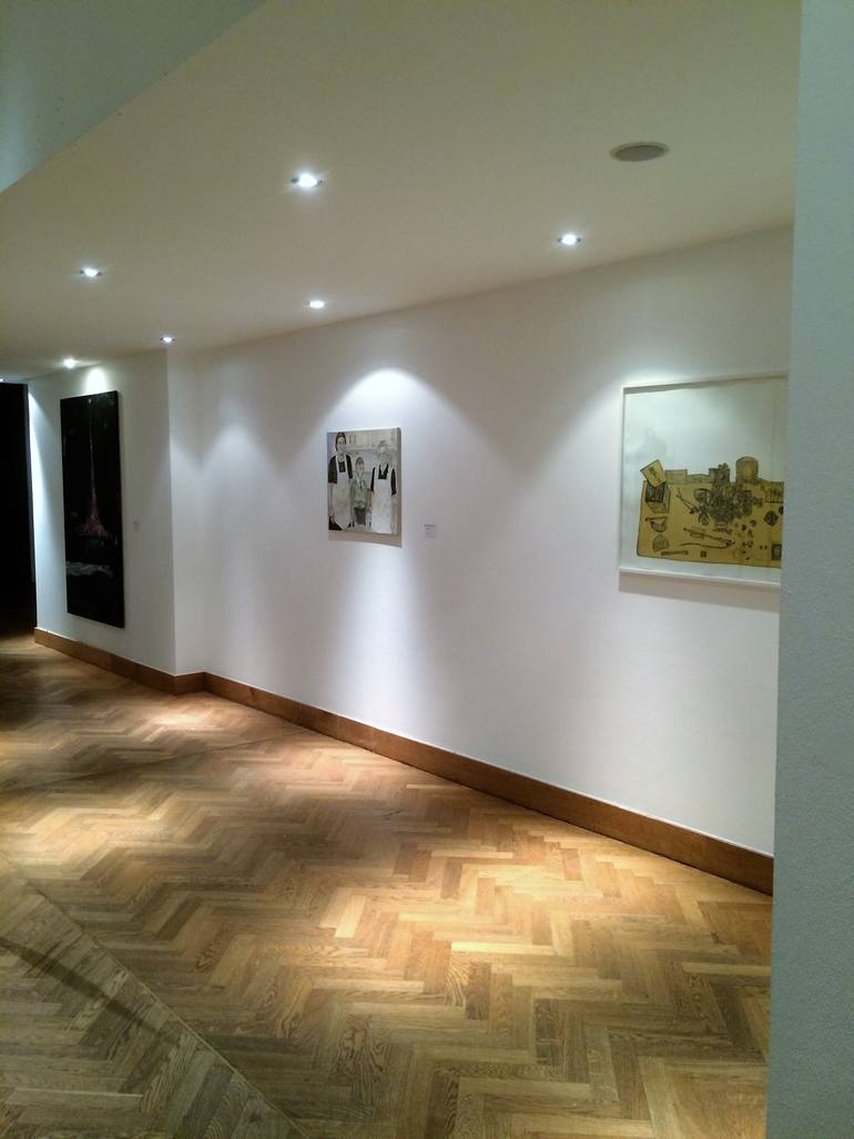 Original Realism People Painting by Debora Missoorten