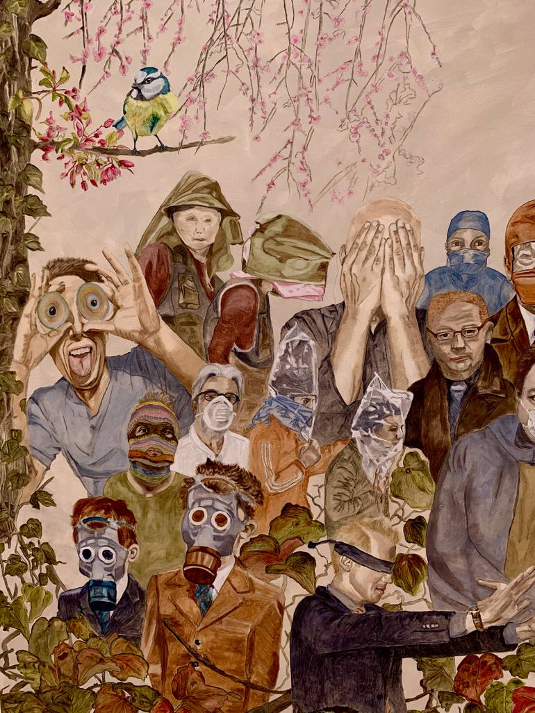Original Conceptual People Painting by Debora Missoorten