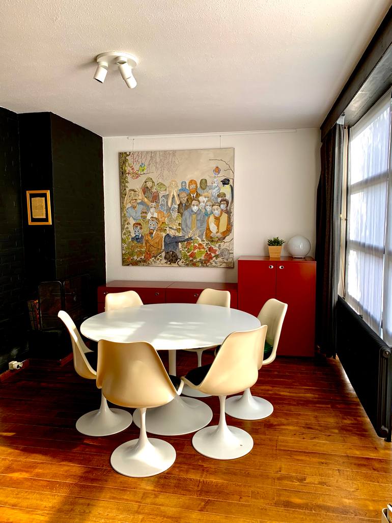 Original Conceptual People Painting by Debora Missoorten