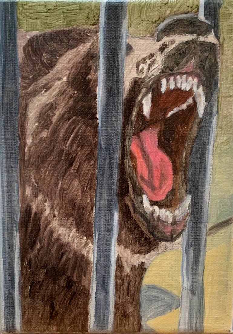 Original Realism Men Painting by Debora Missoorten