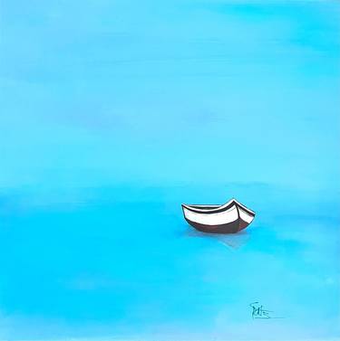 Original Conceptual Boat Paintings by Kathy Linden