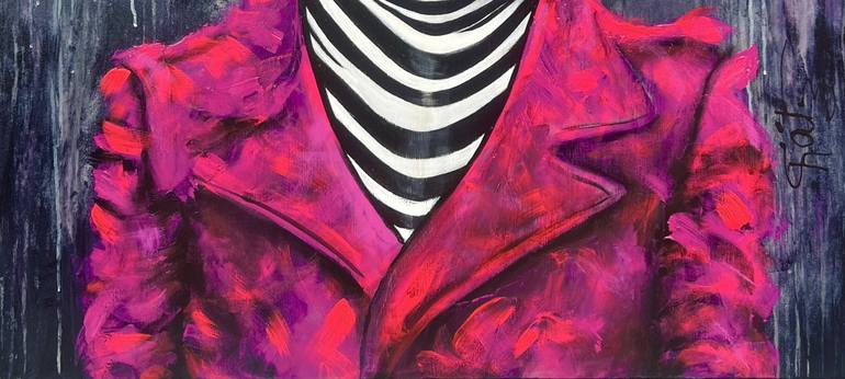 Original Abstract Expressionism Pop Culture/Celebrity Painting by Kathy Linden