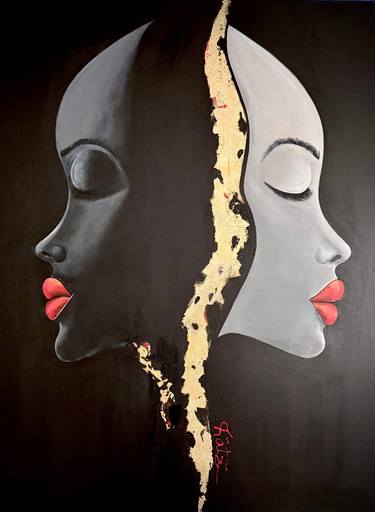 Original Abstract Expressionism Abstract Painting by Kathy Linden