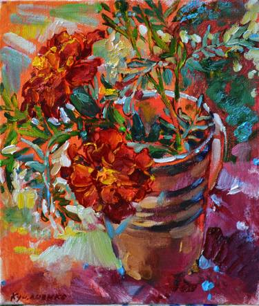 Original Impressionism Still Life Paintings by Andrii Kutsachenko