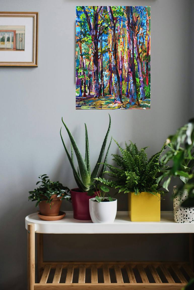 Original Abstract Landscape Painting by Andrii Kutsachenko