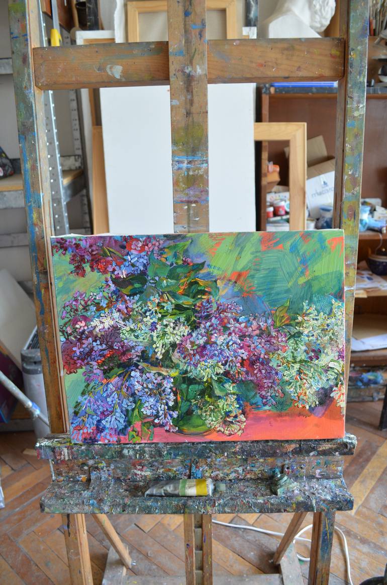 Original Fauvism Still Life Painting by Andrii Kutsachenko