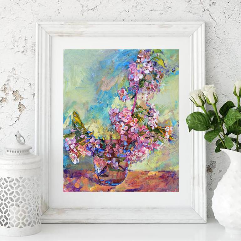 Original Expressionism Still Life Painting by Andrii Kutsachenko