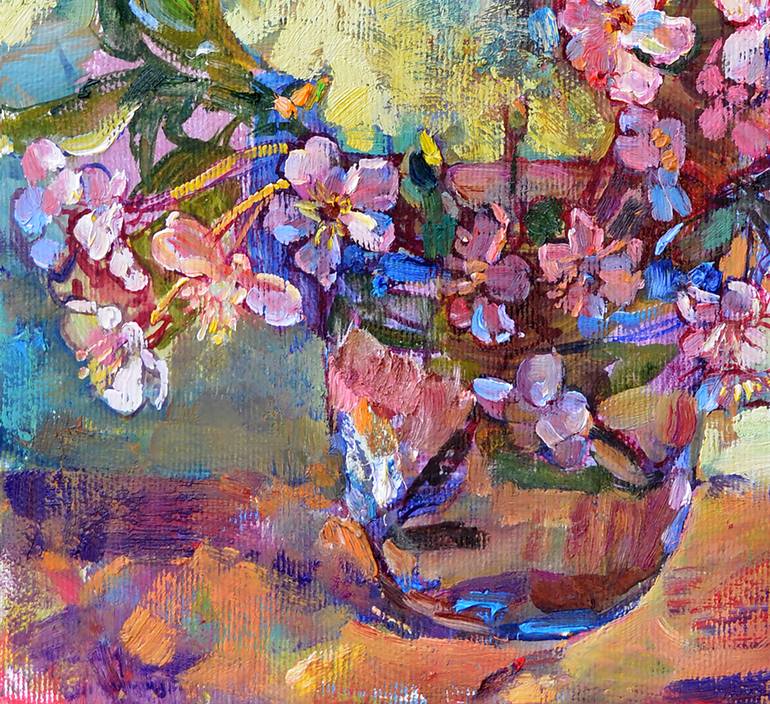 Original Expressionism Still Life Painting by Andrii Kutsachenko