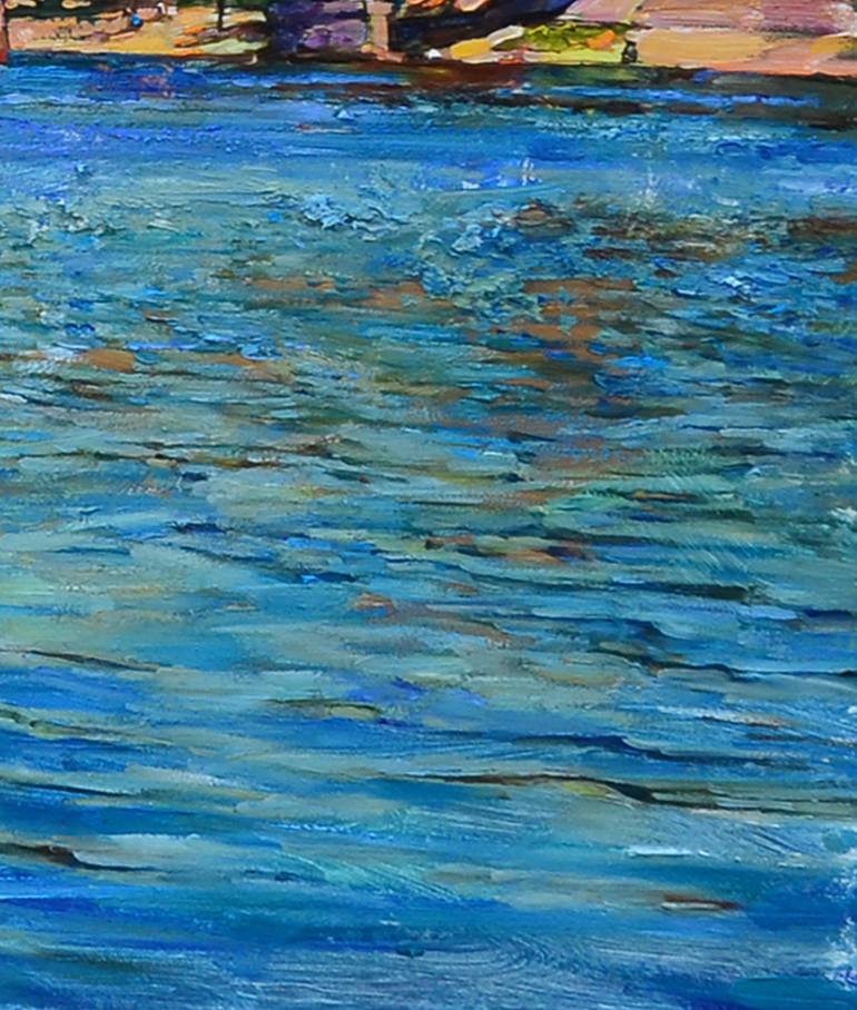 Original Fauvism Cities Painting by Andrii Kutsachenko