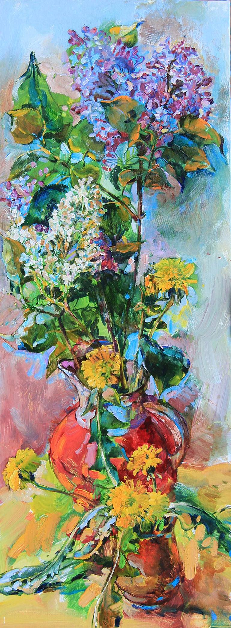 Print of Fauvism Floral Paintings by Andrii Kutsachenko