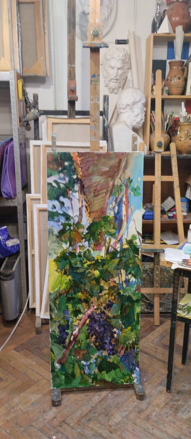 Original Expressionism Floral Painting by Andrii Kutsachenko