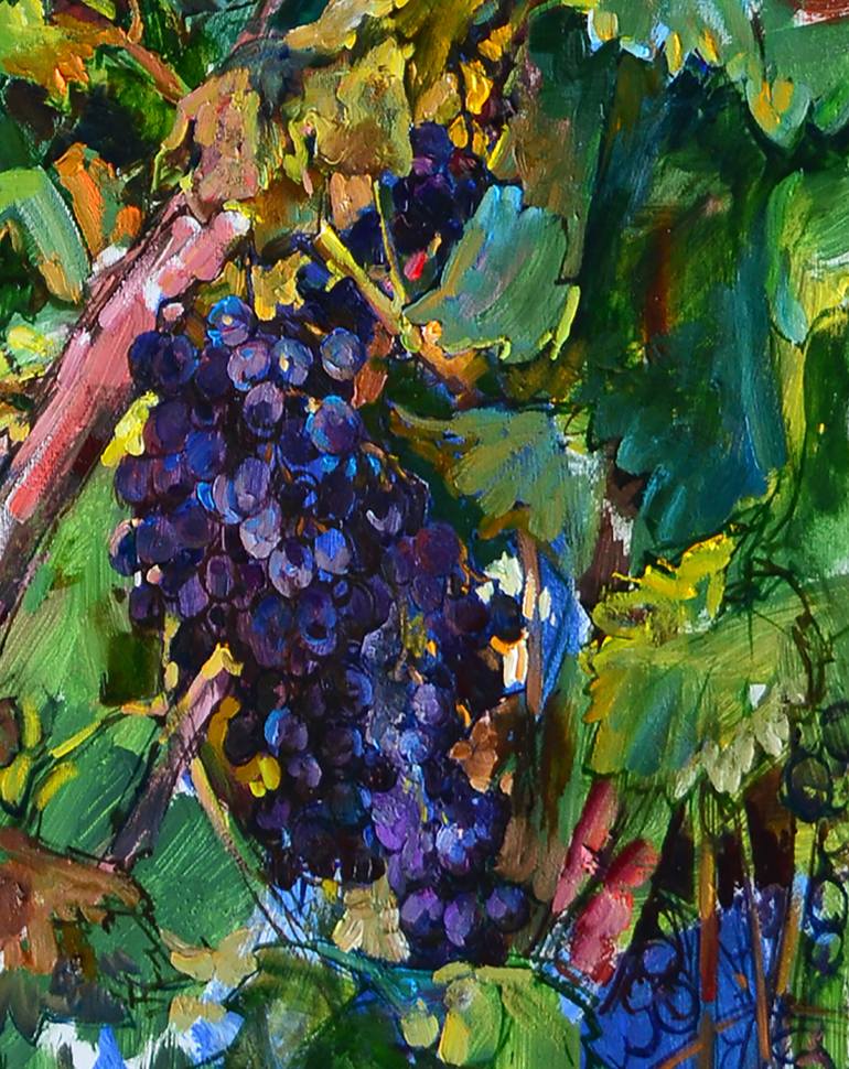 Original Expressionism Floral Painting by Andrii Kutsachenko