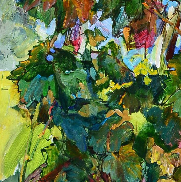 Original Expressionism Floral Painting by Andrii Kutsachenko